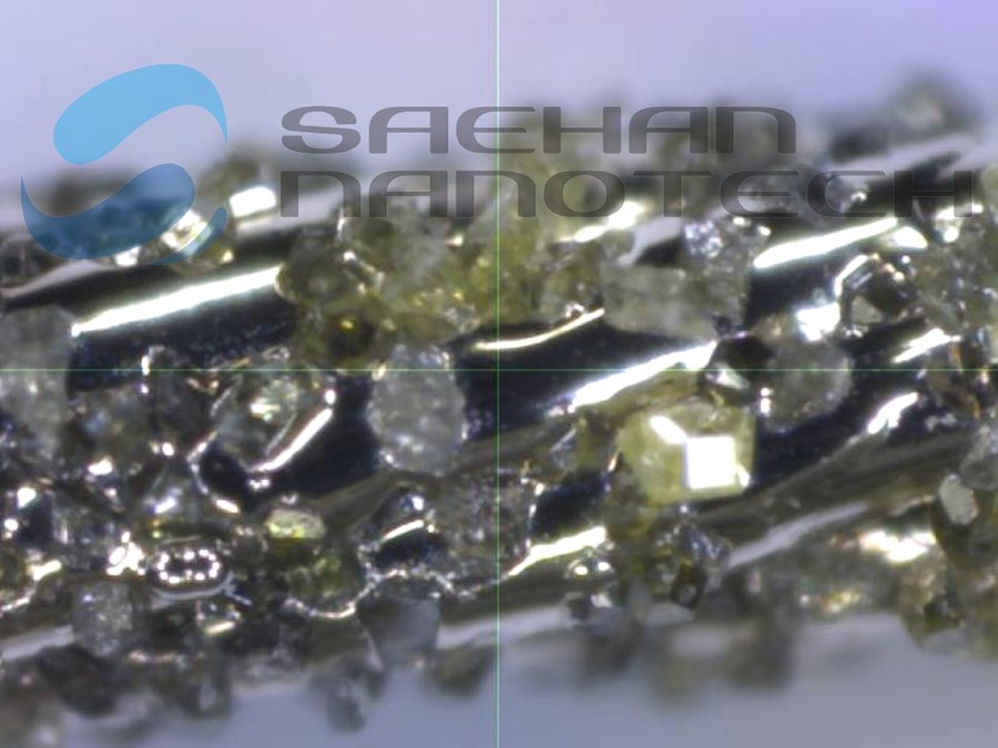 Diamond Wire 400x Microscopic View